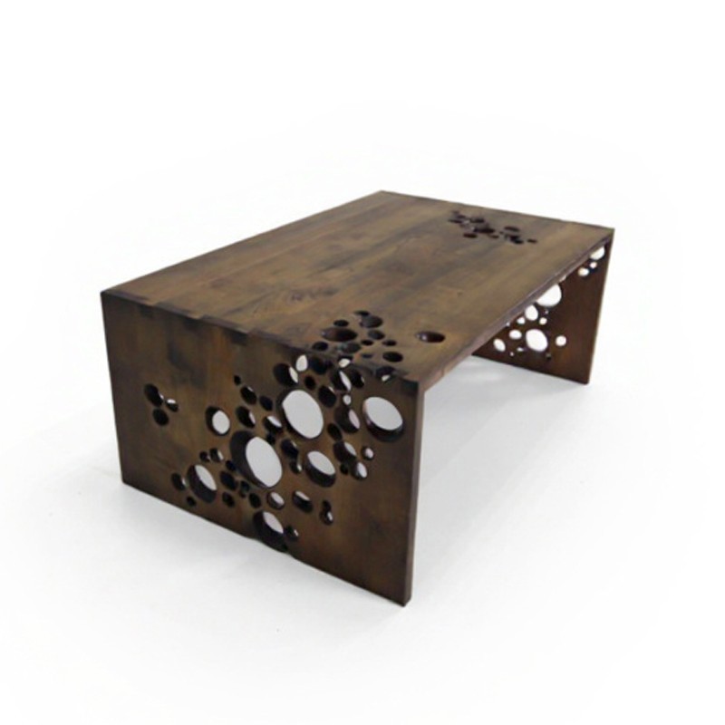 Carved coffee table – Stained Cherry Wood