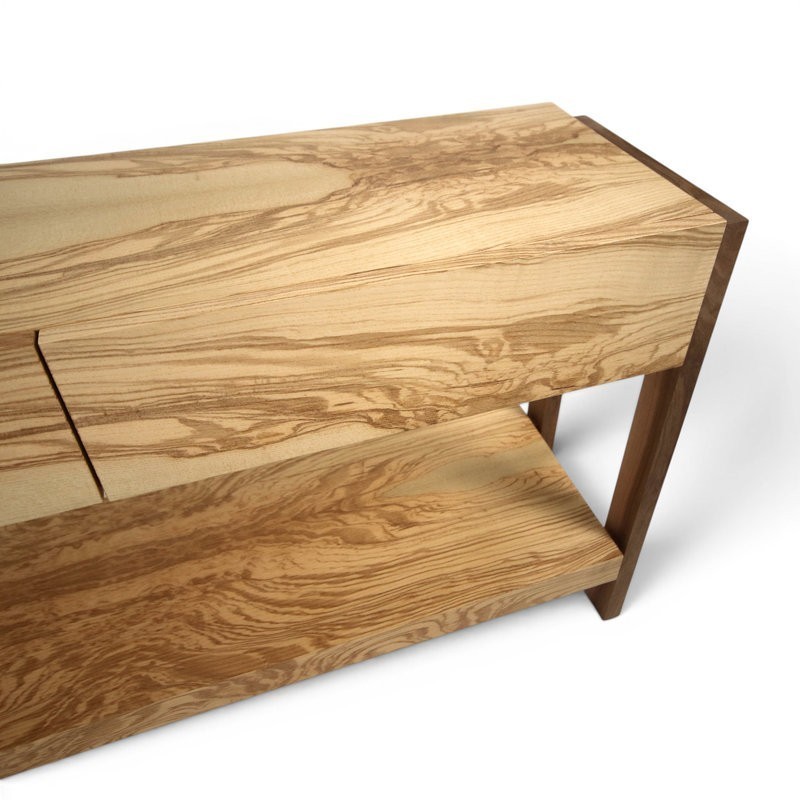 Bureau & console - Noyer & Frêne olivier