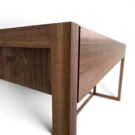 Bureau & console - Noyer & Frêne olivier