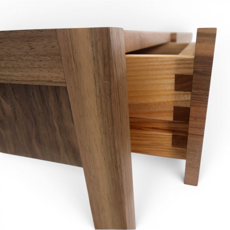Bureau & console - Noyer & Frêne olivier
