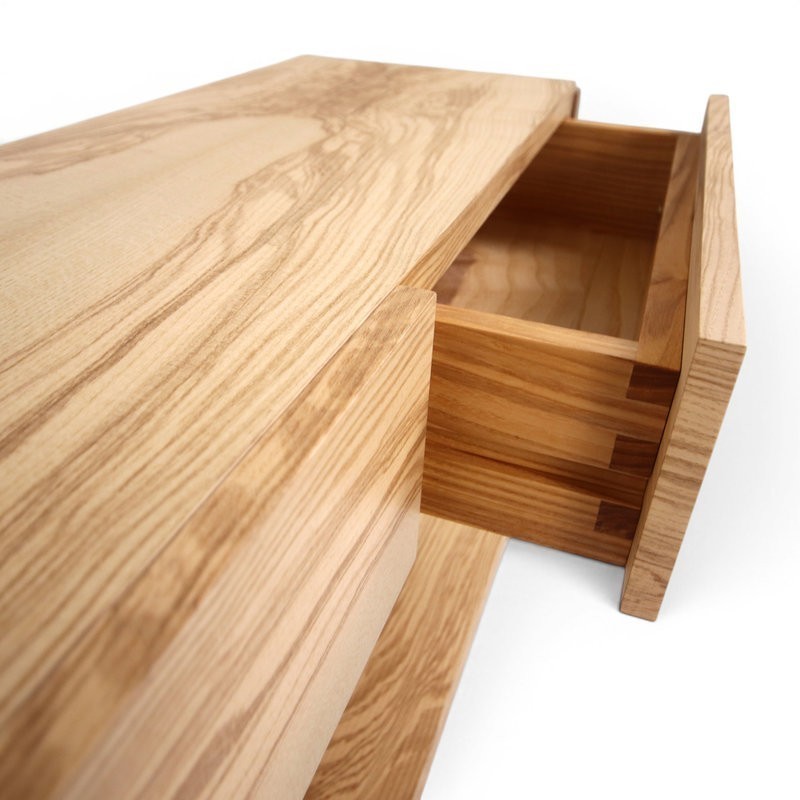 Bureau & console - Noyer & Frêne olivier