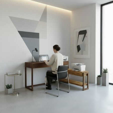 Desk & Console – Walnut & Olive Ash