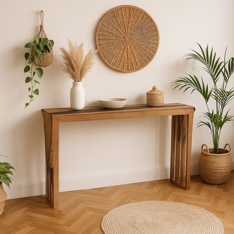 Console – oak & rosewood