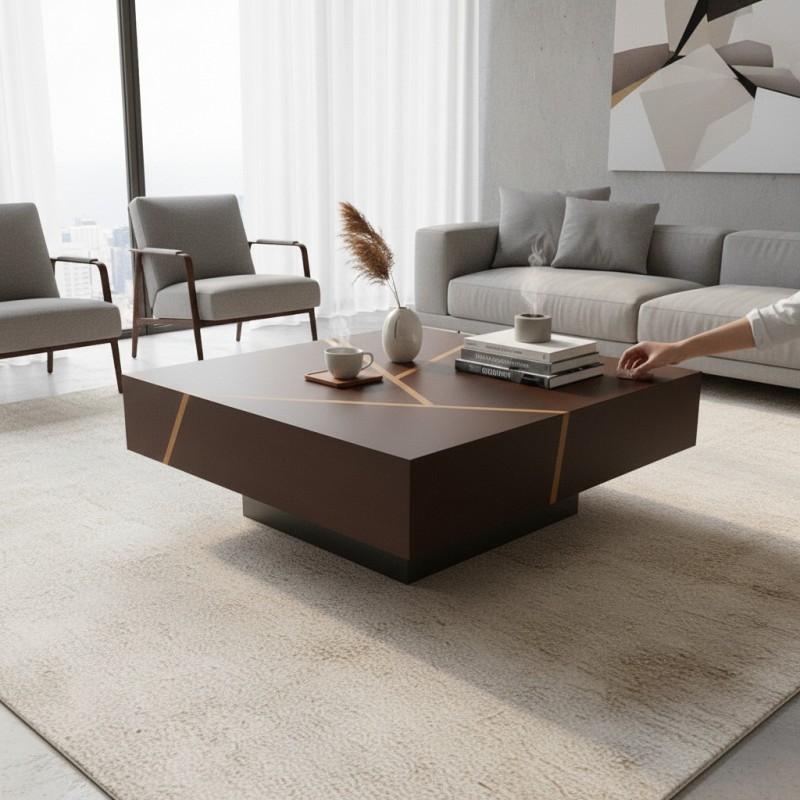 Wenge Coffee Table & Movingui Inlay