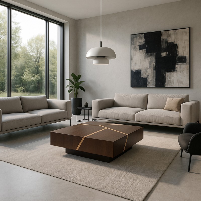 Wenge Coffee Table & Movingui Inlay