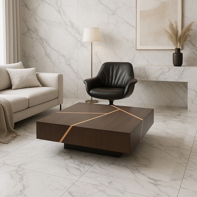 Wenge Coffee Table & Movingui Inlay