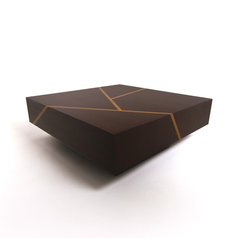 Table basse wengé et filet & movingui