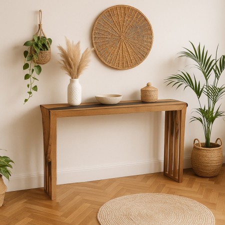 Console – oak & rosewood