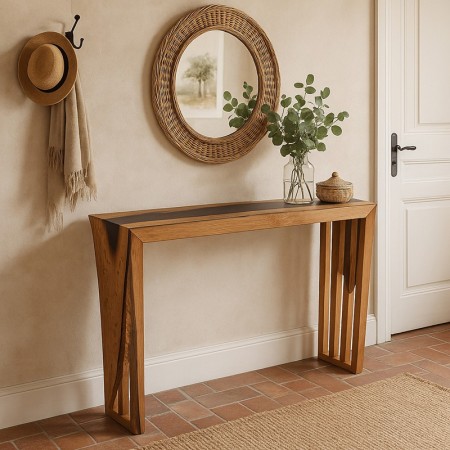 Console - chêne & bois de rose